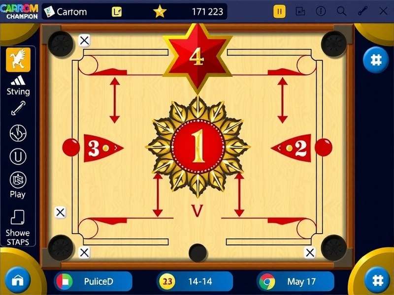 Carrom Champion Pro Game Interface